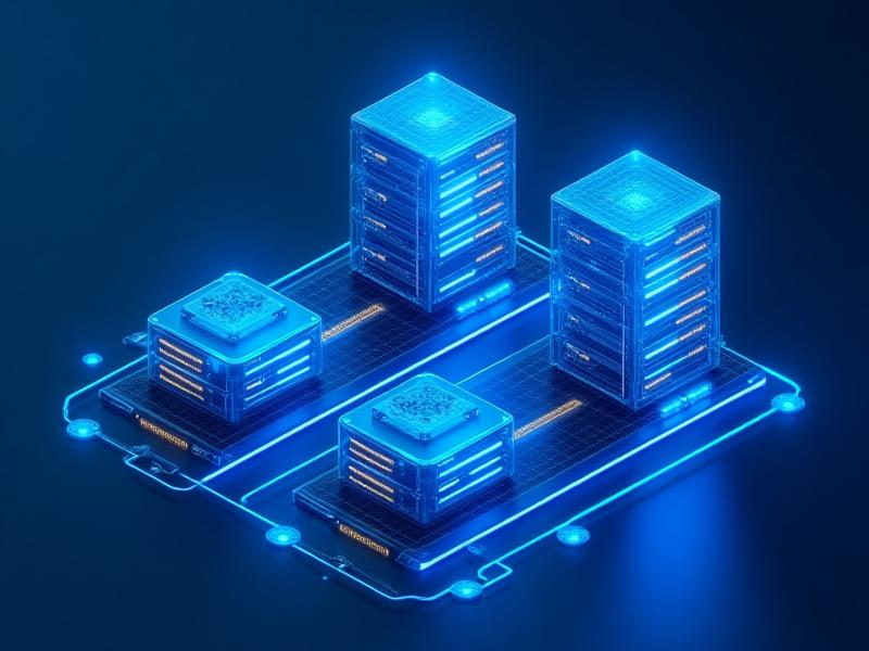 3D visualization of the 3-2-1 backup rule showing data flowing from local drive to NAS and cloud storage
